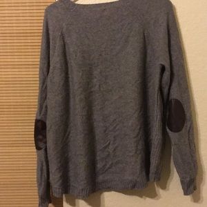 J. Crew high-low sweater with elbow patches